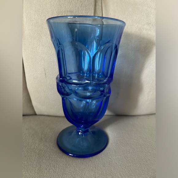 Vintage Fostoria Argus Blue Ice Tea Glasses Set Of 5 Argus Blue (Stem 2770) - Picture 6 of 12